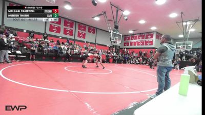 195 lbs Round Of 32 - Malakai Campbell, Bookert T Washington vs Hunter Thorn, Broken Arrow Jh