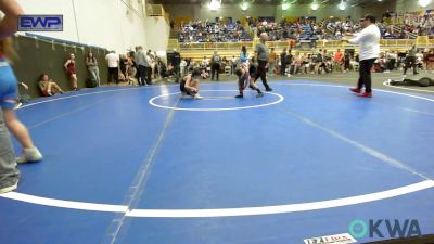 82-88 lbs Semifinal - Abigail Whipple, F-5 Grappling vs MaKinley McNabb, Chickasha Youth Wrestling