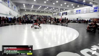 49 lbs Round 3 - Nixon Mendoza, Cvbjj vs Titus De La Cruz, Rough House Wrestling Club