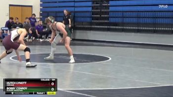 184 lbs 1st Place Match - Bobby Conroy, Illinois Wesleyan vs Hutch Lynott, Chicago