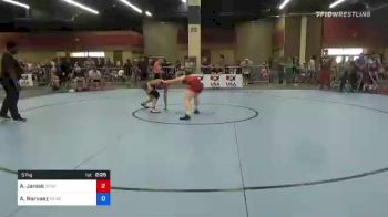 57 kg Consi Of 8 #1 - Alexis Janiak, SPAR Wrestling Academy vs Alisha Narvaez, McKendree Bearcat Wrestling Club