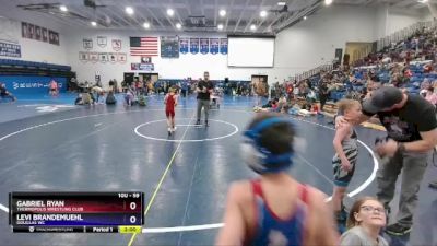 59 lbs Round 3 - Gabriel Ryan, Thermopolis Wrestling Club vs Levi Brandemuehl, Douglas WC