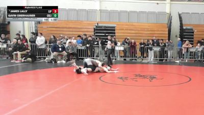 144 lbs Quarterfinal - James Lally, Saint John's Prep vs Gavin Oberhauser, Cambridge