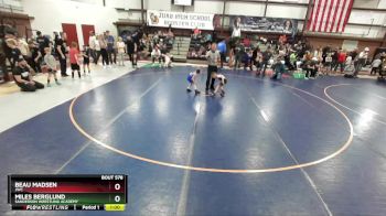 43 lbs Quarterfinal - Beau Madsen, JWC vs Miles Berglund, Sanderson Wrestling Academy