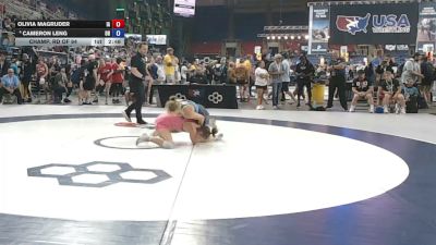 125 lbs Champ. Rd Of 64 - Olivia Magruder, Iowa vs Cameron Leng, Ohio