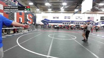 105 lbs Cons. Round 3 - Aubree Villalobos, Serrano vs Victoria Gonzalez, Apple Valley