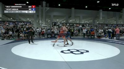 72 kg Cons. Semis - Billy Greenwood, Arkansas Regional Training Center vs Wyatt Medlin, Illinois Regional Training Center/Illini WC