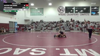 141 lbs Semifinals (8 Team) - Daxton Van Duren, Sierra College (White) vs Levi Waller, Mt. SAC (White)