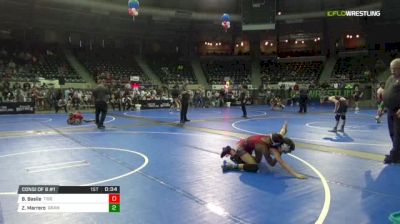 95 lbs Consi of 8 #1 - Braden Basile, Tiger Wrestling Club vs Zachary ...