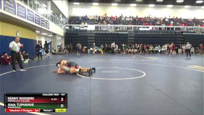 157 lbs Champ. Round 2 - Isaia Tuimavave, Bakersfield vs Kenny Rodgers, Fresno City College