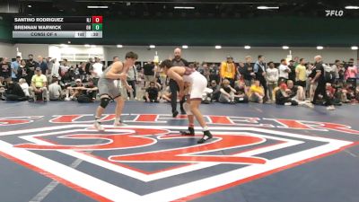 175 lbs Consi Of 4 - Santino Rodriguez, NJ vs Brennan Warwick, OH