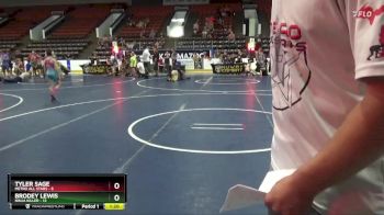 85 lbs Round 2 (6 Team) - Brodey Lewis, Ninja Killer vs Tyler Sage, Metro All Stars