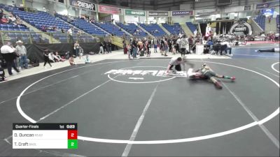 69 lbs Quarterfinal - Donell Duncan, Ready RP vs Tristen Craft, Badlands Elite