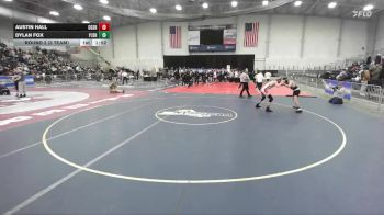 165 lbs Round 2 (3 Team) - Dylan Fox, Port Jervis Sr HS vs Austin Hall, Canisteo-Greenwood Sr HS