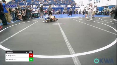 100-105 lbs Quarterfinal - Eli Mejia, Norman Grappling Club vs Mac Boso, Choctaw Ironman Youth Wrestling