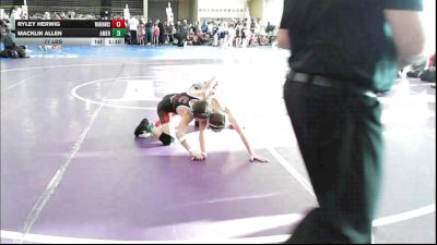 77 lbs Rr Rnd 5 - Ryley Herwig, Warhawks - ESC vs Macklin Allen, American MMAW - ESC