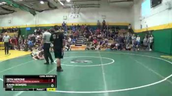 165 lbs Cons. Round 2 - Seth Nerone, CUYAHOGA VALLEY CHRISTIAN ACADEMY vs Gavin Bowers, TINORA