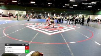 145 lbs Consi Of 16 #1 - Bryce Griffin, IL vs Cameron Milheim, PA