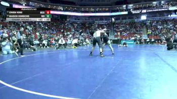 3A-285 lbs Champ. Round 1 - Owen King, Muscatine vs Mason Hinrichs, Waverly-Shell Rock