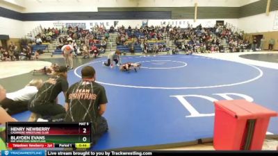 53 lbs Round 1 - Henry Newberry, Cashmere Wrestling Club vs Blayden Evans, NW Spartans Wrestling