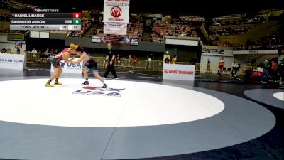 Junior Boys - 144 lbs Cons. Round 4 - Salvador Ardon, Camarillo High School Wrestling vs Daniel Linares