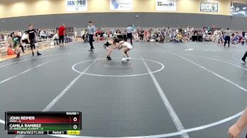 56 lbs Round 1 (6 Team) - John Reimer, POWA vs Camila Ramirez, CP Wrestling Academy