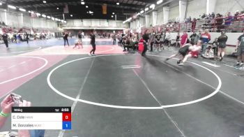 165 kg Quarterfinal - Conner Cole, Hawks Athletic Club vs Maximus Gonzales, Mustangs WC