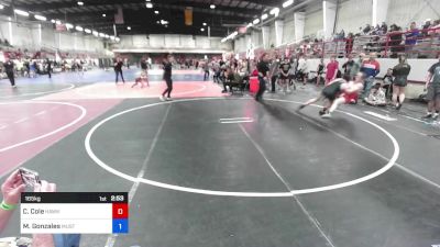 165 kg Quarterfinal - Conner Cole, Hawks Athletic Club vs Maximus Gonzales, Mustangs WC