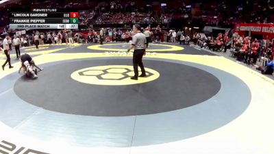 D1-165 lbs 3rd Place Match - Frankie Pieffer, St. Edward vs Lincoln Gardner, Olen. Liberty