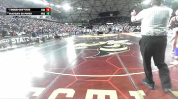 Girls 1B/2B/1A 140 Cons. Round 3 - Timber Griffiths, Stevenson (Girls) vs Madelyn Baugher, Raymond/South Bend (Girls)