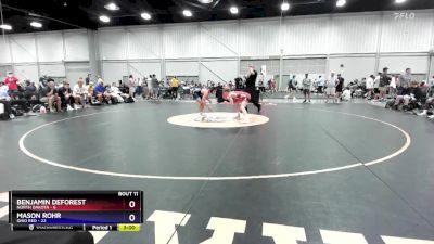 126 lbs Quarters & 1st Wb (16 Team) - Benjamin DeForest, North Dakota vs Mason Rohr, Ohio Red