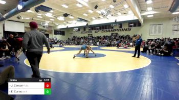 129 lbs Quarterfinal - Jacob Carson, Pleasant Grove (UT) vs Elijah Cortez, Gilroy