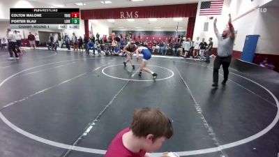 157 lbs Champ. Round 1 - Colton Malone, Thunder Basin vs Porter Blau, Lovell