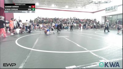 58 lbs Quarterfinal - Xander Cermak, Perry Wrestling Academy vs Kyson Copelin, Newkirk Takedown Club
