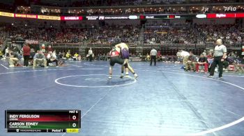 1A-215 lbs Cons. Round 2 - Carson Edney, Logan-Magnolia vs Indy Ferguson, Lisbon