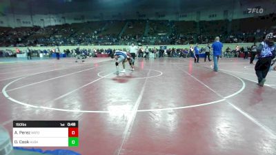 150 lbs Consi Of 8 #2 - Ayden Perez, Watonga vs Owen Cook, Husky Wrestling Club