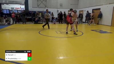 215 lbs Quarterfinal - Brandyn Parcell, Indiana vs Nicholas Pruchnitzky, Chartiers- Valley