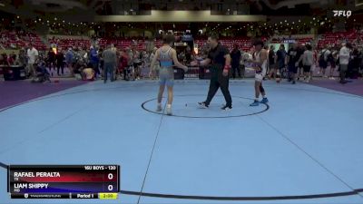 120 lbs Cons. Round 1 - Rafael Peralta, TX vs Liam Shippy, MO