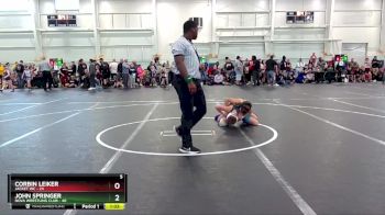 96 lbs Round 1 (6 Team) - Corbin Leiker, Jacket WC vs John Springer, NOVA Wrestling Club