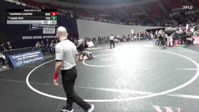 4A Boys 106 lbs Cons. Semi - Garron Castro, Marshfield Boys vs Hank Roy, Pendleton Boys