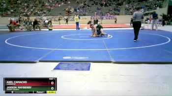 113 lbs Cons. Round 2 - Axel Camacho, Lafayette vs Jaxson Mayberry, Union County