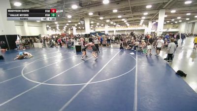 145 lbs Cons. Semis - Madyson Davis, Utah vs Hallie Myers, Utah