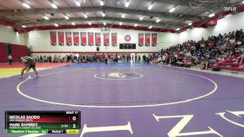 133 lbs Champ. Round 1 - Nicolas Sacido, San Joaquin Delta vs Mark Ramirez, Modesto Junior College