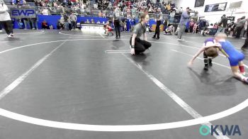 37 lbs Quarterfinal - Brantley Lynn, Noble Takedown Club vs Wenston Quillin, Chickasha Wrestling