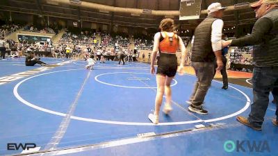 91 lbs Semifinal - Kylie Stanhope, Sallisaw Takedown Club vs Amelia Bratten, Rogue Warrior Wrestling