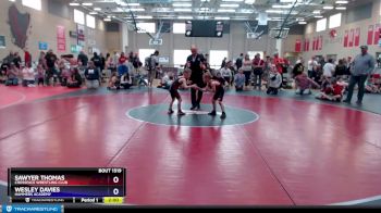 48+ Round 2 - Sawyer Thomas, CrossFace Wrestling Club vs Wesley Davies, Hammers Academy