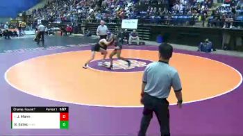 3 lbs Champ. Round 1 - JaVeontay Mann, Lake Taylor vs Brayden Estes, Wilson Memorial