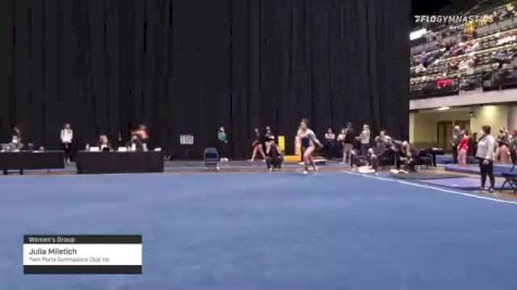 Julia Miletich - Women's Group, Twin Ports Gymnastics Club Inc. - 2021 Women's Xcel Region 4 Championships