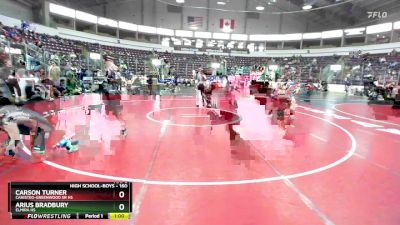 160 lbs Cons. Round 6 - Arius Bradbury, Elmira HS vs Carson Turner, Canisteo-Greenwood Sr HS