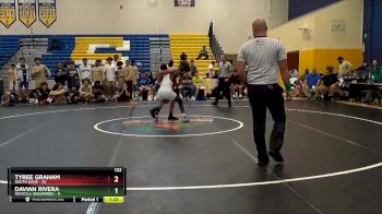 132 lbs Finals (8 Team) - Tyree Graham, South Dade vs Davian Rivera, Osceola (Kissimmee)